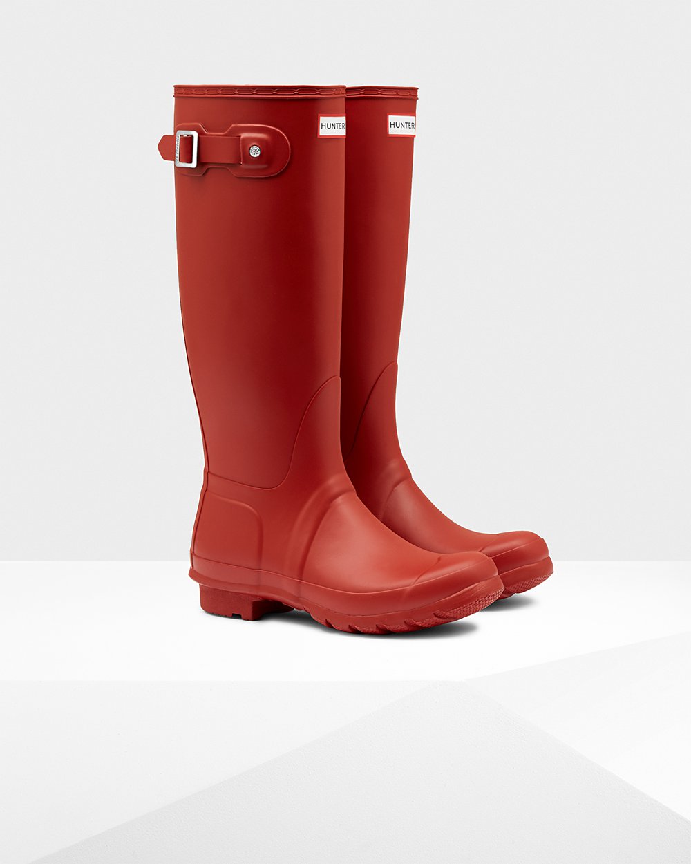 Womens Tall Rain Boots - Hunter Original (96NTAWXZQ) - Red